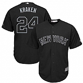 Yankees 24 Gary Sanchez Kraken Black 2019 Players' Weekend Player Jersey Dzhi,baseball caps,new era cap wholesale,wholesale hats